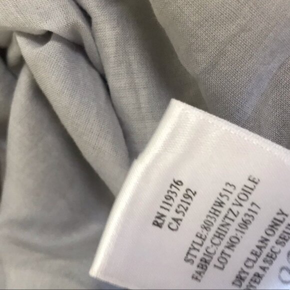 HELMUT LANG Tie Front Sleeveless Cotton Button Up Shirt Top Minimalist Neutral S - Picture 14 of 14